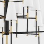 Stojací lampy - HVLG L3724-AOB-CEX VÝPRODEJ VZORKU - Stojací lampa BOWERY mosaz/textil starobronz/bílá E27 1x20W - HUDSON VALLEY - foto 6