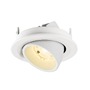 Kruhová - LA 1009407 NUMINOS® GIMBLE S Stropní vestavné svítidlo, 3000 K, 20°, IP20, kulaté, bílé - BIG WHITE (SLV) - foto 6