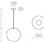 Koule - RED R14106 COSIR 34 závěsná černá 230V E27 15W - RED - DESIGN RENDL - foto 6