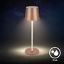 Stolní lampy dekorační - BRILO 7708014 Bota stolní lampa - 2,6W, 120lm, nabíjecí, LED, stmívatelné, dotykový vypínač, teplá bílá, kávová - BRILO - foto 6