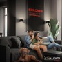 Nepřímé osvětlení - BRI 3879015 Borra nástěnné svítidlo - 1,5W, 100lm, bezdrátové, LED, s pohybovým čidlem, černé - BRILONER - foto 6