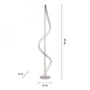 Stojací lampy - PN 438-55 Paul Neuhaus LED stojací svítidlo Q-SWING stříbrná Smart Home ZigBee 2700-5000K - PAUL NEUHAUS - foto 6