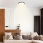 Kruhová - BRILO 3961015 Nobre stropní svítidlo pr.33 cm - 17,5W, 2400lm, teplá bílá, LED, černá - BRILO - foto 6