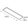 LED panely - LA 1008606 PANEL C 1200 34 W 930/940 UGR - BIG WHITE (SLV) - foto 6