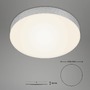 Kruhová - BRI 7066-014 LED stropní svítidlo, pr. 27,8 cm, 21 W, stříbrná - BRILONER - foto 6