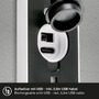 Nástěnná - BRI 3786016 Lima LED venkovní nástěnné svítidlo, nabíjecí, 3 krokový dotykový stmívač, časovač, bílé - BRILONER - foto 6