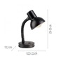 Stolní lampy pracovní - LD 11080-18 stolní lampa černá vypínač na psací stůl, na noční stolek - JUST LIGHT - foto 6