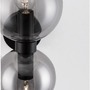 Dekorativní - NV 9241120 Nástěnné svítidlo PALMER kouřové sklo černá kovová základna E14 2x5W 230V IP20 bez žárovky - NOVA LUCE - foto 6