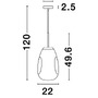 Koule - NV 9190392 Závěsné svítidlo LAVA chromovaný kov ručně vyrobené chromové sklo E27 1x12W 230V IP20 bez žárovky - NOVA LUCE - foto 6