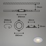Kruhová - BRI 7044034 LED vestavná svítidla, pr.9 cm, 3x LED, 5 W, 480 lm, matný chrom (starý kód: BRI 7044-034) - BRILONER - foto 6