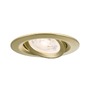 Koupelnová - P 92419 LED vestavné svítidlo Nova Plus GU10 Flat IP65 93mm 3x4,9W 230V stmívatelné 2700K zlatá mat - PAULMANN - foto 6