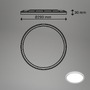 Kruhová - BRI 3820414 Pulap LED svítidlo do koupelny, krytí proti vodě, přímé a nepřímé osvětlení, matný chrom - BRILONER - foto 6