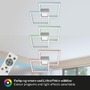 Hranatá - BRILO 3755-019 RGB CCT LED stropní svítidlo, 59,7 cm, 44 W, 4400 lm, hliník - BRILO - foto 6