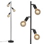 Stojací lampy - BRILO 1387035 Stojací svítidlo pr. 22 cm 3x E27 10W černá (starý kód: BRILO 1387-035) - BRILO - foto 6