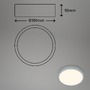 Kruhová - BRILO 3703014 LED přisazené svítidlo pr. 38 cm, 24 W, 2000 lm, stříbrná (starý kód: BRILO 3703-014) - BRILO - foto 6