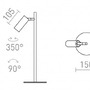 Stolní lampy pracovní - RED R13429 TAPIO stolní černá 230V LED 4.5W 3000K - RED - DESIGN RENDL - foto 6