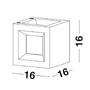 Nástěnná - NV 9762161 Venkovní nástěnné svítidlo CASTRO šedý pískovec a akryl E27 1x12W bez žárovky 100-240V IP65 - NOVA LUCE - foto 6