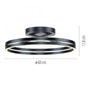 Kruhová - PN 6552-15 LED stropní svítidlo PURE Loop dálkový ovladač 2700-5000K šedá mystic - PAUL NEUHAUS - foto 6