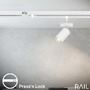 Lištové Briloner 230V - BRILO 8001026 Prodlužovací sada lištový systém 230V – 1x lišta 0,75 cm, 2 spoty GU10, bílé - BRILO - foto 6