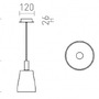 Dekorativní - RED R13652 BELLINI M LED závěsná černá kouřové sklo 230V LED 5W 30° 3000K - RED - DESIGN RENDL - foto 6