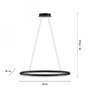 Kruhová - PN 2392-13 TITUS LED závěsné svítidlo oválné 40x40 antracit stmívatelné paměťová funkce SimplyDim 3000K - PAUL NEUHAUS - foto 6