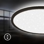 Kruhová - BRILO 7654015 Slim svítidlo LED panel pr.37,5 cm - 22W, 3000lm, hvězdné nebe, neutrální bílá, černá - BRILO - foto 6