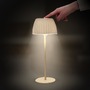 Stolní lampy dekorační - BRILO 7553011 Nabíjecí stolní lampa Riffle - 36,5 cm, 2W, 200lm, IP44, bezdrátová, LED, stmívatelná, dotykový vypínač, béžová - BRILO - foto 6