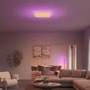 Hranatá - PH 8720169277670 Hue Datura ceiling SQ XL stropní svítidlo LED 67W 3140-4840lm 2000–6500K RGB IP20, bílé - PHILIPS - foto 6