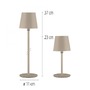Na stůl - LD 19251-39 BOTERIA LED lampička na láhev, nabíjecí, s přídavnou nohou, písková barva 3000K - JUST LIGHT - foto 6
