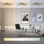 Hranatá - BRILO 3810014 Cornice LED stropní svítidlo, stmívatelné, 4 rámy, 5200lm, 47W, CCT, dálkový ovladač, černá - BRILO - foto 6