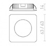 Zapuštěná - RED R10587 INEZ SQ chrom 12V LED 3W 120° IP44 3000K - RED - DESIGN RENDL - foto 6