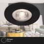 Kruhová - BRILO 7999-045 LED vestavná svítidla, pr.9 cm, 4x LED, 4,9 W, 480 lm, matná černá - BRILO - foto 6