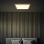 Hranatá - BRILO 7453314 Tava Wood LED stropní svítidlo, přímé a nepřímé osvětlení, ploché, imitace dřeva, 42x42 cm - BRILO - foto 6