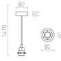 Sestavte si sami - RED R11917 HEX závěsná sada BZ+BK+CHO+CHK1 230V E27 28W - RED - DESIGN RENDL - foto 6