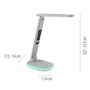Stolní lampy pracovní - LD 11018-16 TINA LED stolní lampa bílá dotykový stmívač nabíjení telefonu bezdrátově i USB 3000-5000K - JUST LIGHT - foto 6