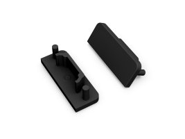 Difuzory a koncovky - Koncovka profilu SURFACE14 černá, A2980002