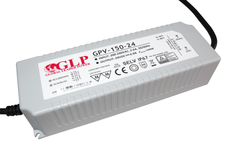 Napájecí zdroje 24V - 150W LED zdroj GPV-150-24, 6A, 24V  - foto 1
