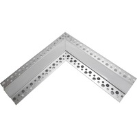 Úchyty, spojky, závěsný materiál - Rohová spojka pro profil RECESSED 5 s mléčným difuzorem, stříbrná, LP305N-COR-MLK