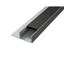 Hliníkový LED profil RECESSED 18 zapuštěný, plný, stříbrný - foto 5