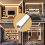 Hliníkový LED profil Slim RECESSED, bílý, 2m, LP602W - foto 3