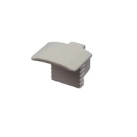 Difuzory a koncovky - Koncovka profilu Slim RECESSED plná, šedá