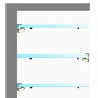 Pro skleněné police - Hliníkový LED profil na skleněné police GLASS SHELF, stříbrný - 2 m - foto 3