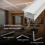 Vestavné - Hliníkový profil RECESSED 21, bílý, 2m,  LP321W - foto 5