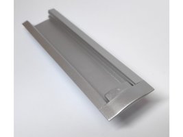 Difuzory a koncovky - Koncovka profilu RECESSED 1, plná, stříbrná