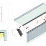 Rohové profily - Rohový hliníkový profil CABI12 DUO, bílý, E - foto 4