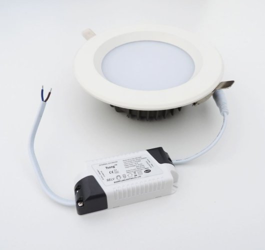 Vestavná svítidla - LED panel DOWNLIGHT 12W, 160mm, 1020lm, 230VAC, Teplá bílá, izolovaný zdroj, SMD5730 - foto 1