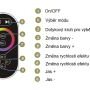 Sady ovladač + přijímač - LED kontrolér GT666, RGB, rádiový, 3 kanály, 6A kanál, 12-24VDC, 2.4Ghz - foto 6