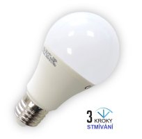 Patice E27 - LED žárovka 3 kroky stmívání, 9W, 806lm, E27,