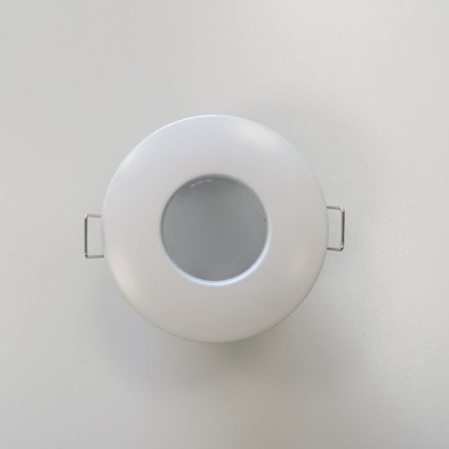 Vestavná bodová svítidla - Rámeček do podhledu IP54, kulatý, bílý, GU10/MR16, 84x38mm, bez patice - foto 1