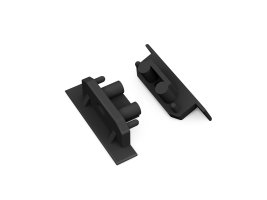 Difuzory a koncovky - GROOVE10 koncovka gen2 SQ černá s otvorem, 76990002